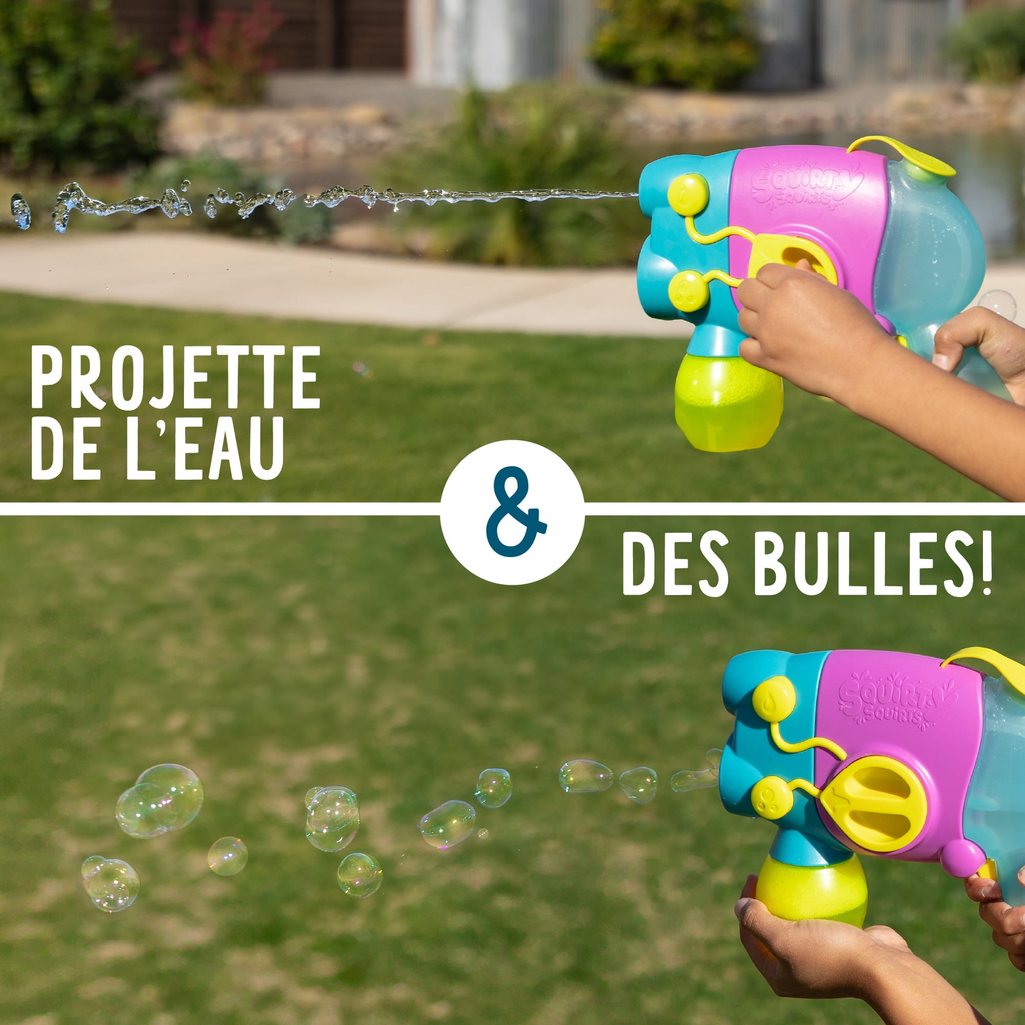 Chuckle & Roar 2-in-1 Bubble & Water Electric Blaster for Children Ages 3+, by Buffalo Games