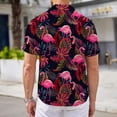 thumbnail image 3 of Mens Funny Hawaiian Shirts 3D Graphic Button Down Short Sleeve Tropical Holiday Beach Aloha Shirt, 3 of 5
