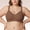 Brown, variant on WCJM Women's Wireless Soft Support Bra Plus Size Seamless Push Up Bra for Daily Casual Wear Womens Sports Bras