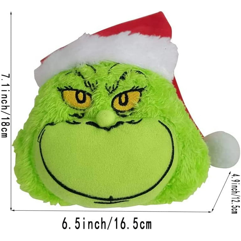 Grinch Christmas Tree Decoration, EIf Grinch Head Toy, for Christmas Tree 