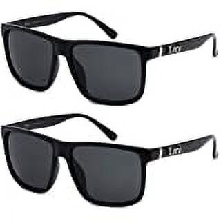 2 Pack  LOCS 91055 BLACK OVERSIZED MENS LOCS OG GANGSTER LOWRIDER SUNGLASSES FREE SHIPPING