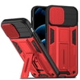 thumbnail image 1 of SaniMore Case for iPhone 14 Pro Max (6.7" 2022), [Slide Camera Cover + Incvisible Kickstand] Magnetic Car Mount Upgraded Heavy Duty Protective Hybird Rugged Military Grade Drop-proof Shell, Red, 1 of 7