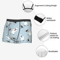 thumbnail image 3 of Fuzoiu Skiing penguin Bear Print Men's Ultra Breathable Underwear,No Riding Up Boxer Briefs with ComfortFlexible Waistband-XX-Large, 3 of 5
