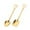 GD.Gold, variant on 2PCS Stainless Steel Shovel Spoons - Long Handle for Dessert, Coffee, Tea Leaf ,Fun and Cute Design - Strong and Easy to Clean - Ideal for Home, Kitchen, Hotel, Canteen Silver