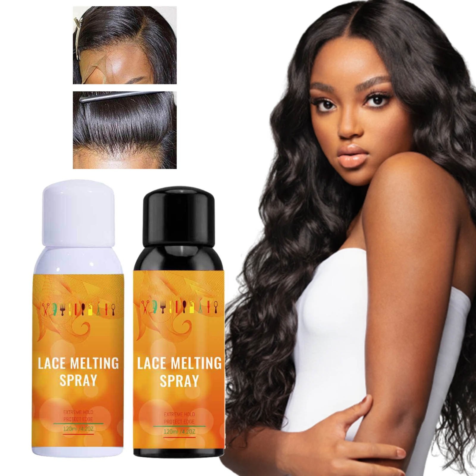 ZTTD Lace Melting and Holding Spray 120ml Extreme Hold Edge Wig Spray ...