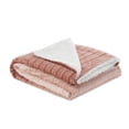 thumbnail image 4 of Cozy Tyme Polyester Reversible Throw, Blush Pink, 4 of 11