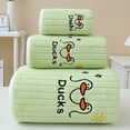 thumbnail image 1 of Toalla de cara suave para niños, toalla de baño, juego de tres piezas, absorbente, no se desprende fácilmente, de terciopelo coral, para lavarse la cara, para limpiar el cabello, toalla femenina, 1 of 6