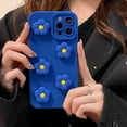 thumbnail image 6 of Compatible with iPhone Case,Blue Cute 3D Flower Floral Camera Lens Protection Soft Shockproof Cover Phone Case (OneFlower,iPhone 14 Plus), 6 of 6