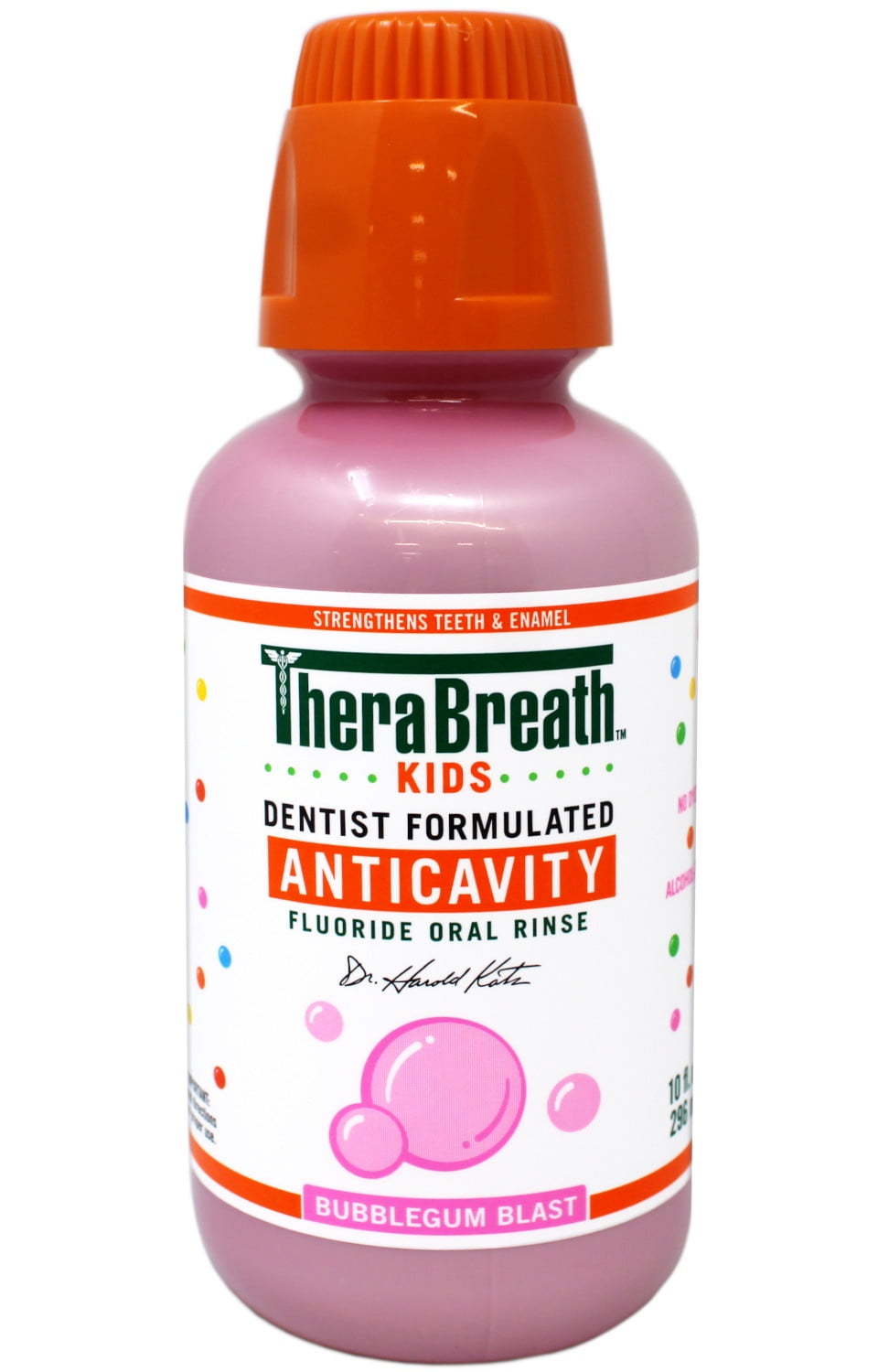 TheraBreath Kids Anticavity Mouthwash, Bubblegum Blast, 10 FL OZ - 3 Pack