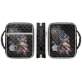 thumbnail image 3 of Xixirimido Bible Cover Case for Women Men Large Bible Cover with Handle Quilted Bible Carrying Case Bible Study Supplies Accessories, American Flag Eagle, 3 of 7