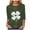 Army Green, variant on felwors Saint Patricks Day for Women Lucky Shamrock 3/4 Sleeve Shirt Funny Irish Graphic Tee Spring Party Tops (Army Green, S)