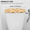 thumbnail image 5 of ZIATUBLE Lemon Floral Toilet Tank Dust Cover Universal Toilet Tank Lid Standard Toilet Tank Cover Set 2 Pack Easy to Install Toilet Tank Lids Covers for Bathroom Toilet Mat Protective Cover, 5 of 5