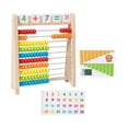 thumbnail image 1 of Ábaco de madera para niños Matemáticas con tarjetas de números Juguetes para niños en edad preescolar, 1 of 9