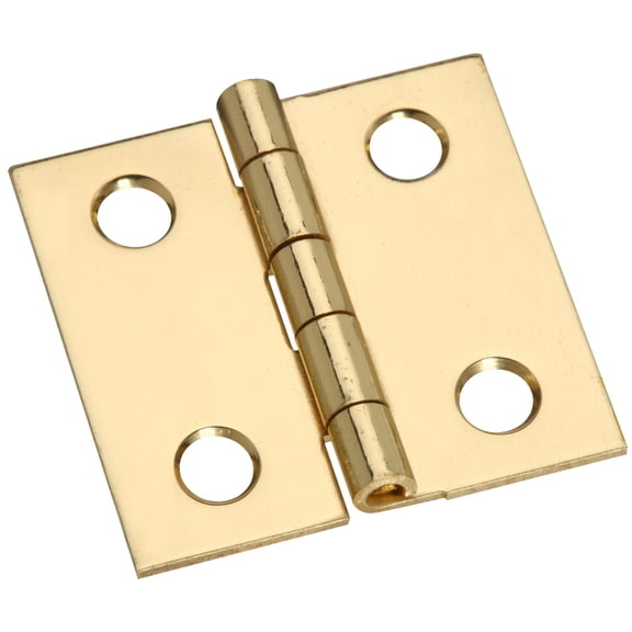 National Hardware - V1802 1" x 1" Hinge 4/pk - Polished Brass