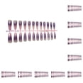 thumbnail image 3 of Soidarity 24 piezas de uñas postizas, cubierta completa, estilo degradado a presión, puntas de uñas artificiales largas, decoraciones de Type4 NO4, 3 of 6