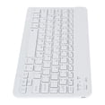 thumbnail image 4 of Clavier 10 Pouces, Clavier Portable Étanche et Anti-Poussière Clavier Ergonomique Clavier Rétro pour IOS / Android / Windows Blanc, 4 of 7