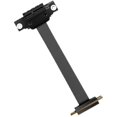 thumbnail image 2 of Cable de extensión PCIE 1X de 90 grados, cable elevador PCI-3.0 1X macho a PCI-E 1X adaptador de extensión de 10 cm, 2 of 5