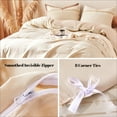 thumbnail image 6 of Sonive Boho Duvet Cover Set Modern Boho Beige Tufted Textured Duvet Cover Set, Queen, 6 of 9