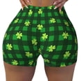 thumbnail image 2 of Picia Happy St. Patrick's Day5 Printed Workout Shorts for Women Seamless Scrunch Butt Lifting High Waisted Yoga Gym Booty Running Moisture-wicking Short Pants-XX-Large, 2 of 9