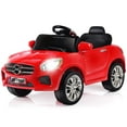 thumbnail image 1 of Costway 6V Kids Ride On Car RC Remote Control Battery Powered w/ LED Lights MP3 Red, 1 of 10