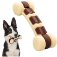thumbnail image 1 of Juguete para masticar perros, masticar huesos, masticar huesos, resistente para perros agresivos, sabor a carne de res, para aderezos y limpieza de dientes, para perros pequeños y medianos (S) Afortunado Sencillez, 1 of 5