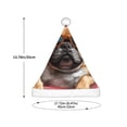 thumbnail image 3 of Fuzoiu French Bulldog In Sunglasses Print Santa Hat Christmas Hat for kids,Santa Hats with Pompom, Unisex Xmas Holiday Hat for Christmas New Year Festive Party Supplies, 3 of 6