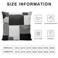 thumbnail image 5 of Grey Geometric Throw Pillow Cover Black Gray White Painting Abstract Checkered Design Decorative Pillow Case Modern Home Decor Standard Square Cushion Pillowcase, 5 of 5