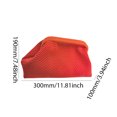 thumbnail image 4 of Moontgen Women Knitted Clutch Purse Small Stripe Purse Woven Bag for Female (Red Pink), 4 of 7