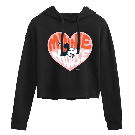 Disney - Minnie Mouse Cropped Graphic Hoodie
