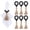 6PCS-Black, variant on 6 Pieces Wooden Bead Napkin Rings, Farmhouse Stretchable Napkin Ring with Tassel Boho Napkin Rings for Dining Table,Wedding Decoration