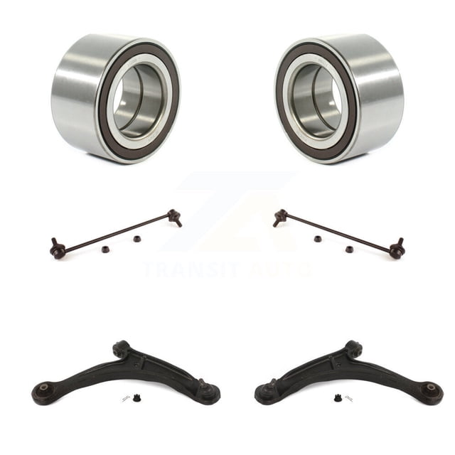 Transit Auto Front Wheel Bearing Suspension Lower Control Arm with Ball Joint and Sway Bar Stabilizer Link Kit for Car 2006-2014 Honda Ridgeline - Left Right Side (Driver Passenger) K7T-108358