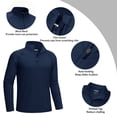 thumbnail image 4 of TACVASEN Men's UPF 50+ Sun Shirts 1/4 Zip Up Fishing Running T-Shirts Lightweight Quick Dry Outdoor Athletic Long Sleeve Tops, Navy, 2XL, 4 of 8