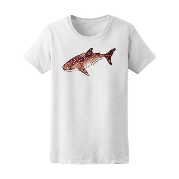 Watercolor Whale Shark Sea Tee Men's -Image by Shutterstock