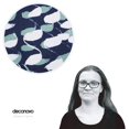 thumbnail image 2 of Deconovo Lino sintético con presillas Pattern Table Cover, Water and Spill Resistant Rectangle Tablecloth para Party, Navy Blue, 54x72 Inch, 2 of 7