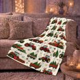 thumbnail image 6 of Festive Farm Tractor Holiday Scene Rustic Christmas, Festive Holiday Scene, Warm Flannel Blanket for Cabin and Lodge, Art Lovers Christmas Gift, Festive Home Decor, 6 of 9
