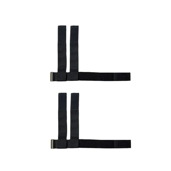 1 Pair Ankle Straps Strong Load Bearing Joint Stability Non-slip Adjustable Anti Sprain Multi-directional Resistance Training Barbell Ankle Buckles for Gym-Black