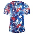 thumbnail image 5 of GaThRRgYP Mens Short Sleeve Summer Shirts,Men's Independence Day Printed Round Neck Short Sleeved Top/Shirt Multicolor L, 5 of 5