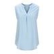 thumbnail image 3 of Blusa de verano para mujer, cómoda, informal, sin mangas, con cuello en V, color sólido Pompotops  lopia998646, 3 of 8