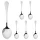 thumbnail image 1 of 6 cucharas de acero inoxidable con mango largo para comer, ideales para postres, sopas y vajilla occidental. Cucharas para espresso., 1 of 6