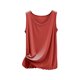 thumbnail image 2 of mfyjkho Camisetas Sin Mangas De Talla Grande, Camiseta Sin Mangas Holgada Informal Con Cuello Redondo Y Costuras Lisas Para Mujer Tops Casuales Para Mujer M, 2 of 7