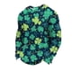 thumbnail image 2 of Ceisia Men's Loose Fit Waffle Knit Sweatshirt - St. Patrick's Day All-Over Festive Print Green L Gifts, 2 of 5