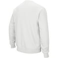 thumbnail image 2 of Men's Colosseum White Iowa Hawkeyes Arch & Logo Crew Neck Sweatshirt, 2 of 4