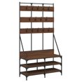thumbnail image 1 of vidaXL Clothes Rack with Shoe Storage Freestanding Coat Stand for Hallway, 1 of 6