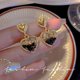 thumbnail image 1 of Pendientes retro coreanos con broche de plata S925, joyería elegante con viento frío para las orejas, pendientes de nicho con sentido avanzado, 1 of 5