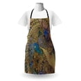 thumbnail image 3 of Unicorn Apron Authentic Spiritual Horselike Creature Design with the East Tribal Patterns Image, Unisex Kitchen Bib Apron with Adjustable Neck for Cooking Baking Gardening, Multicolor, by Ambesonne, 3 of 4
