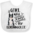 thumbnail image 3 of Inktastic A Girl Who Loves Her Border Collie Boys or Girls Baby Bib, 3 of 4