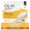 thumbnail image 1 of Olay Moisture Outlast Ultra Moisture Beauty Bar with Shea Butter 12 Bar, 3.17 oz, 1 of 12