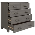 thumbnail image 5 of vidaXL Sideboard Bar Buffet Console Cabinet with Drawers HAMAR Solid Wood Pine, 5 of 31
