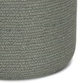 thumbnail image 4 of Simpli Home Serena Contemporary Round Braided Pouf in Dove Gray Cotton, 4 of 4
