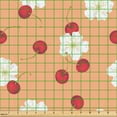 thumbnail image 2 of Ambesonne Sakura Fabric by the Yard Upholstery, Berries Cherry Blossoms Art, 5 Yards, Dark Peach and Dark Pink, 2 of 5